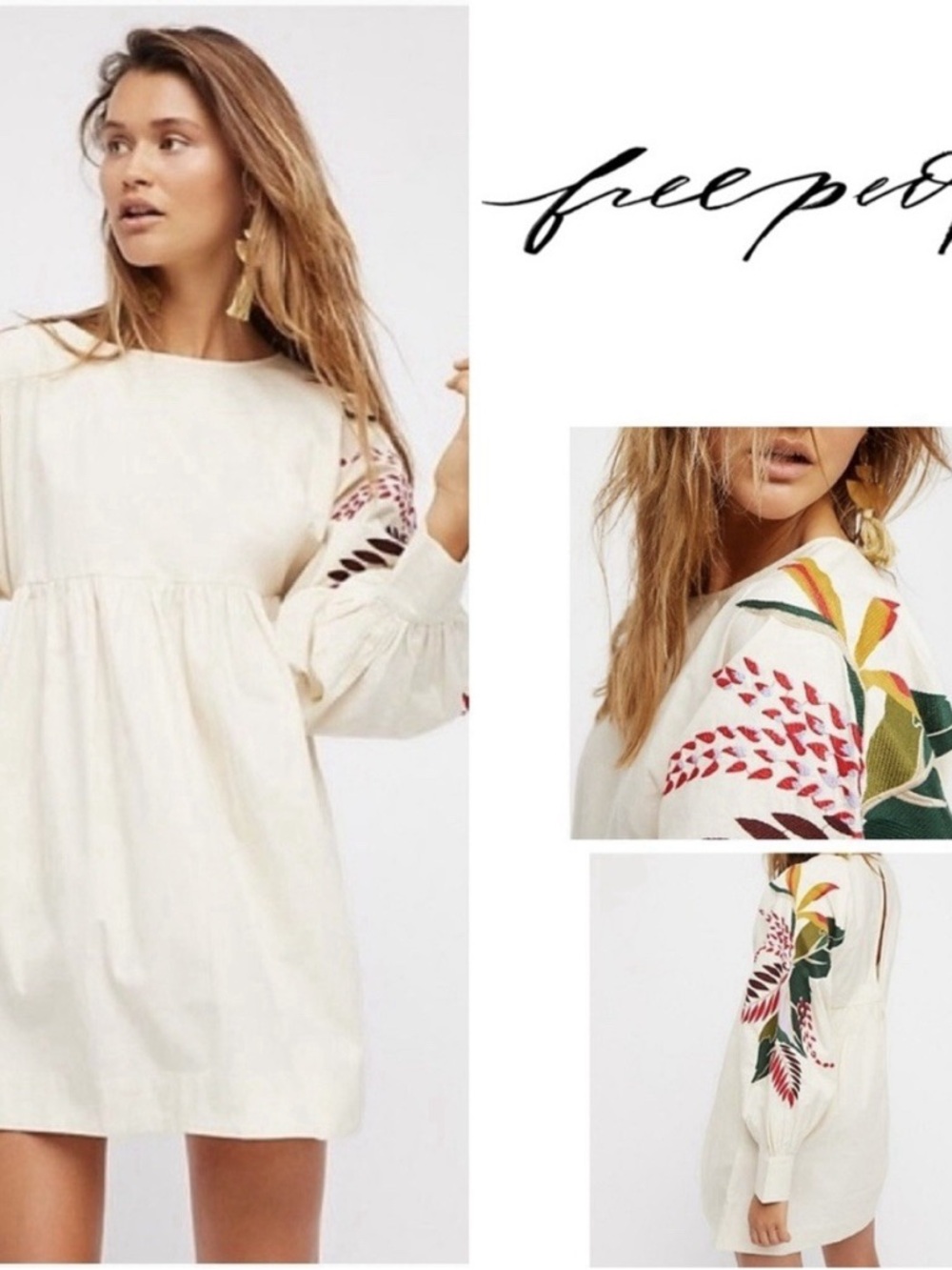 Free People Natural Cream dress